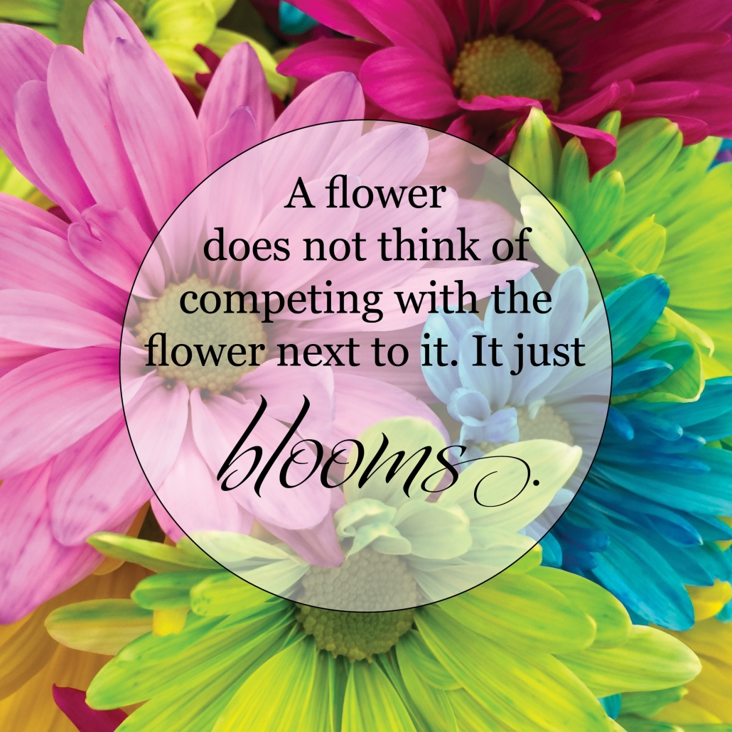 A Flower Does Not Think of Competing Saint Benedict's Monastery