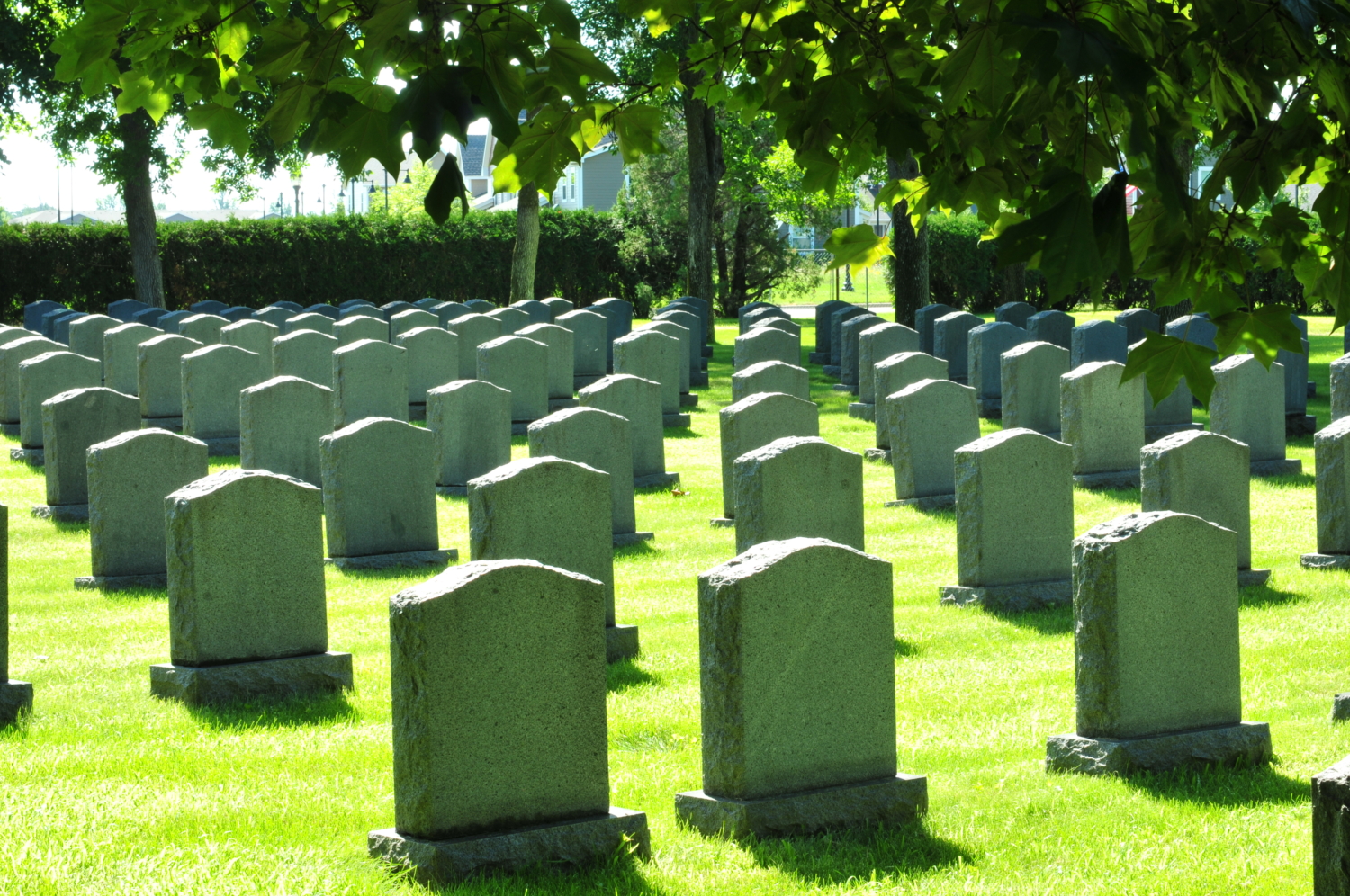 Upright Granite Headstones Saint Benedict's Monastery