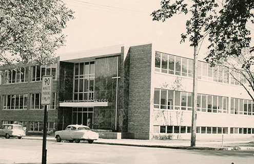 Exterior of Cathedral High School St. Cloud, MN
